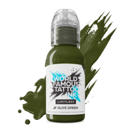 World Famous Limitless Tattoo Ink – JF Olive Green 30ml (EU REACH Version)