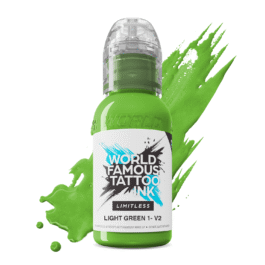 World Famous Limitless Tattoo Ink – Light Green 1 v2 30ml (EU REACH Version)