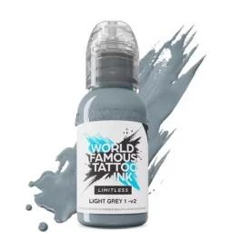 World Famous Limitless Tattoo Ink – Light Grey 1 v2 30ml (EU REACH Version)