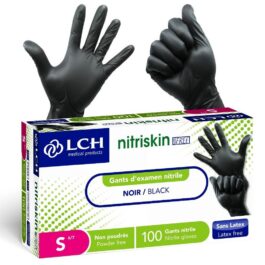 Gant Nitrile Noir non poudré Nitriskin – LCH