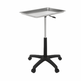 PLATEAU INOX SUR ROULETTE