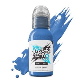 World Famous Limitless Tattoo Ink - Edo's Blue 30ml (EU REACH Version).