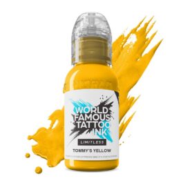 World Famous Limitless Tattoo Ink – Tommy’s Yellow 30ml (EU REACH Version).