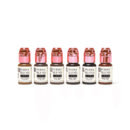 Perma Blend Luxe PMU Ink - Ready, Set, Go PreModified Set 6x15ml (EU REACH Version).