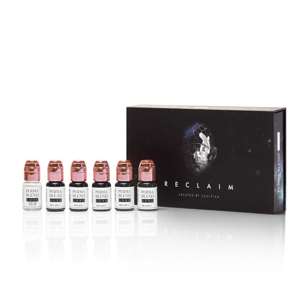 Perma Blend Luxe PMU Ink - Stevey G. Reclaim Set - 6x 15ml (EU REACH Version). – Image 2