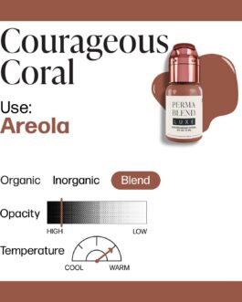 Perma Blend Luxe PMU Ink – Courageous Coral 15ml (EU REACH Version).