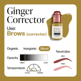 Perma Blend Luxe PMU Ink – Ginger Corrector 15ml (EU REACH Version).