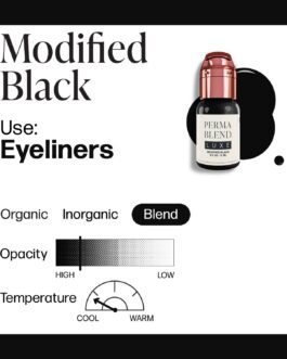 Perma Blend Luxe PMU Ink – Modified Black 15ml (EU REACH Version).