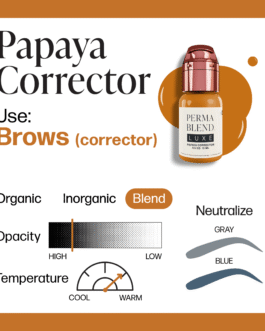 Perma Blend Luxe PMU Ink – Papaya Corrector 15ml (EU REACH Version).