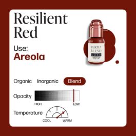 Perma Blend Luxe PMU Ink – Resilient Red 15ml (EU REACH Version).