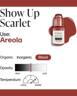Perma Blend Luxe PMU Ink – Show Up Scarlet 15ml (EU REACH Version).