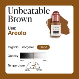 Perma Blend Luxe PMU Ink – Unbeatable Brown 15ml (EU REACH Version).