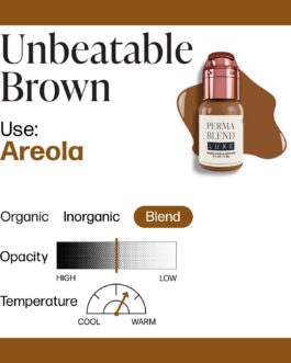 Perma Blend Luxe PMU Ink – Unbeatable Brown 15ml (EU REACH Version).