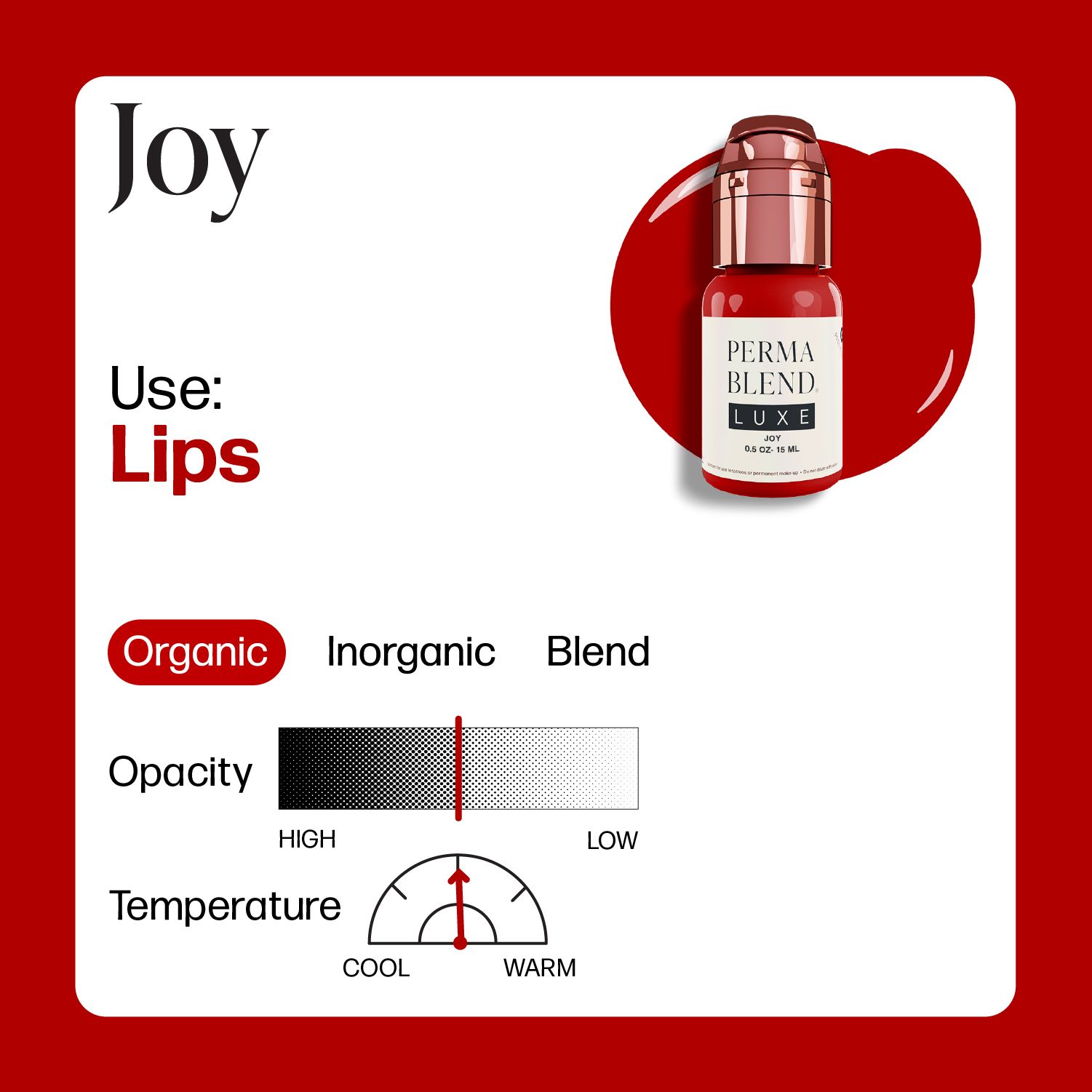 Perma Blend Luxe PMU Ink - Joy 15ml (EU REACH Version) – Image 2