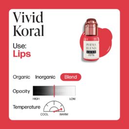 Perma Blend Luxe PMU Ink – Vivid Koral 15ml (EU REACH Version)