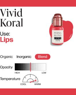 Perma Blend Luxe PMU Ink – Vivid Koral 15ml (EU REACH Version)
