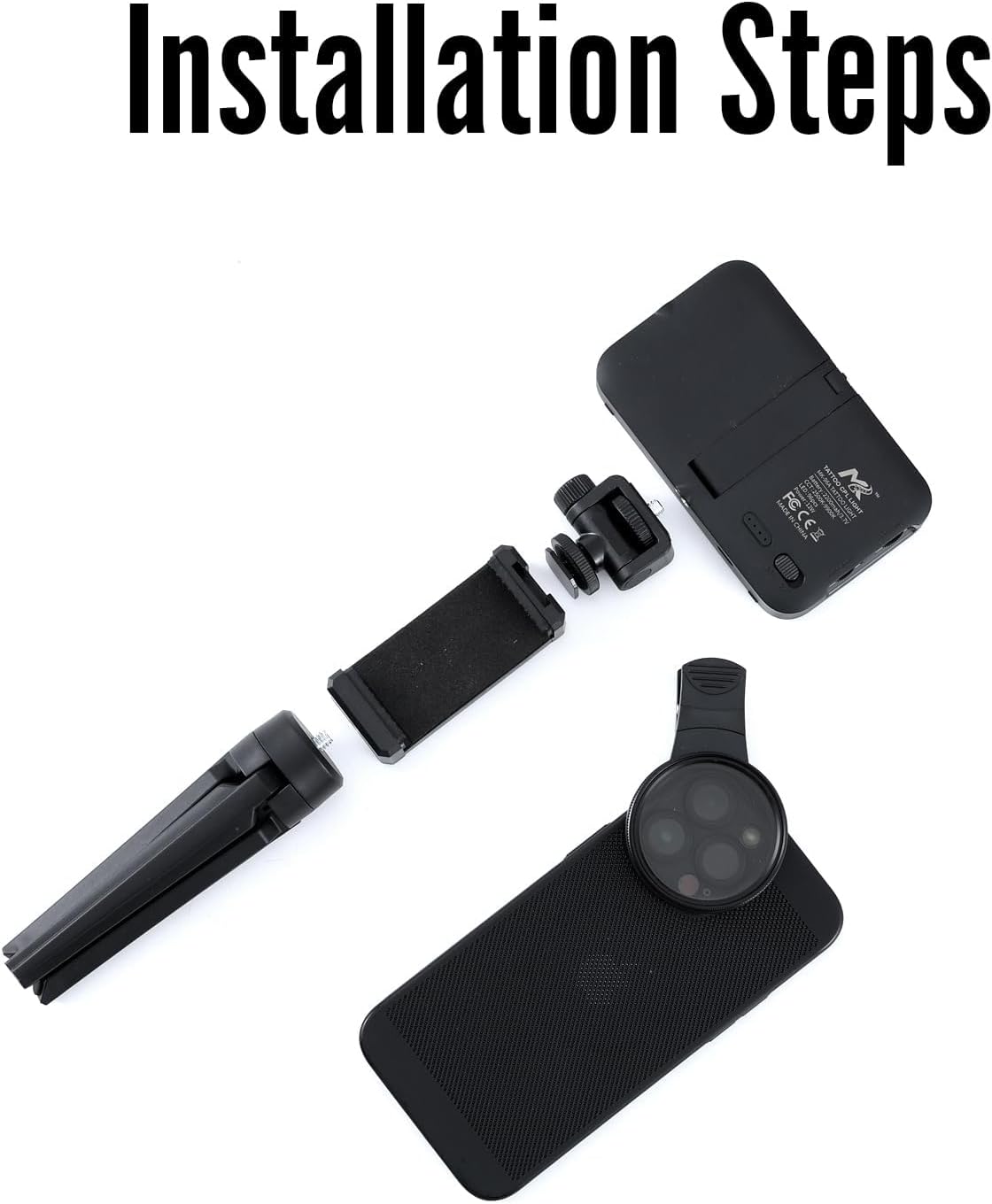 MK TATTOO – Kit lumière photo tatouage + filtre polarisant (CPL) – Image 6