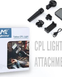 MK TATTOO – Kit lumière photo tatouage + filtre polarisant (CPL)