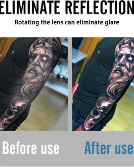 MK TATTOO – Kit lumière photo tatouage + filtre polarisant (CPL)