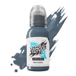 World Famous Limitless Tattoo Ink – Nik&rsquo;s Grey 30ml (EU REACH Version)